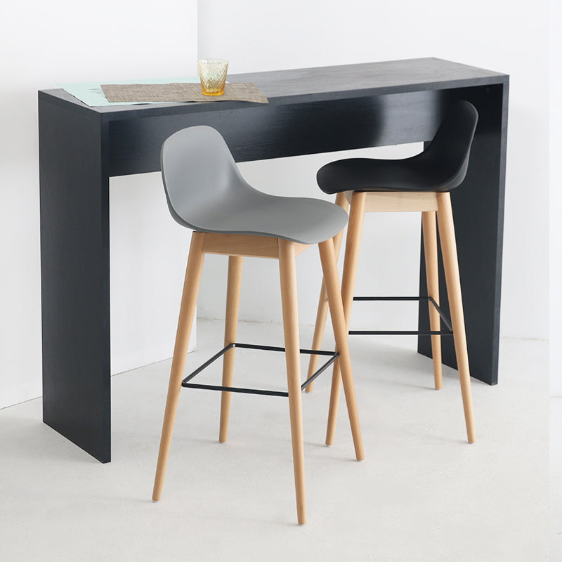 Scandinavian Style Bar-stool with Bucket Seat Counter Stool for Restaurant Bar Clearhalo 'Bar Furniture' 'Bar Stools' 'bar_stools' 'furn' 'furn_bar_stools' 'Furniture' 'furniture_bar_stools' 'Kitchen & Dining Furniture' 4706239