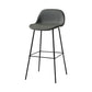 Scandinavian Style Bar-stool with Bucket Seat Counter Stool for Restaurant Bar Dark Gray 1 Piece Clearhalo 'Bar Furniture' 'Bar Stools' 'bar_stools' 'furn' 'furn_bar_stools' 'Furniture' 'furniture_bar_stools' 'Kitchen & Dining Furniture' 4706241