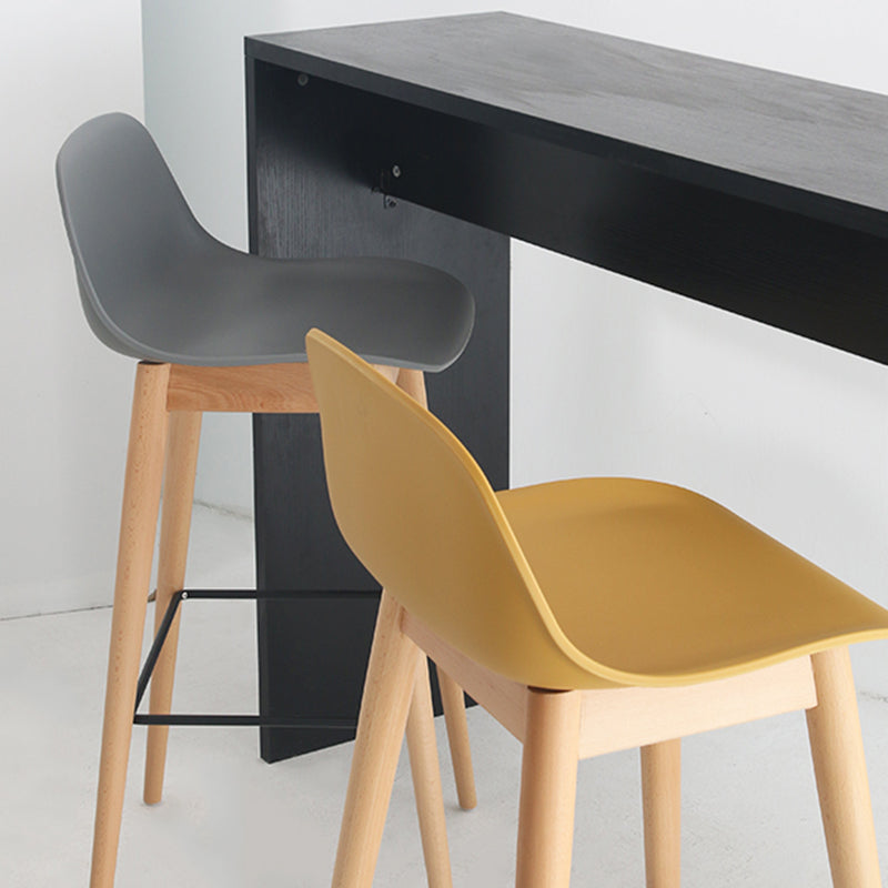 Scandinavian Style Bar-stool with Bucket Seat Counter Stool for Restaurant Bar Clearhalo 'Bar Furniture' 'Bar Stools' 'bar_stools' 'furn' 'furn_bar_stools' 'Furniture' 'furniture_bar_stools' 'Kitchen & Dining Furniture' 4706246