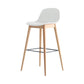 Scandinavian Style Bar-stool with Bucket Seat Counter Stool for Restaurant Bar White 1 Piece Clearhalo 'Bar Furniture' 'Bar Stools' 'bar_stools' 'furn' 'furn_bar_stools' 'Furniture' 'furniture_bar_stools' 'Kitchen & Dining Furniture' 4706251