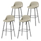 Scandinavian Style Bar-stool with Bucket Seat Counter Stool for Restaurant Bar Light Gray 4 Piece Set Clearhalo 'Bar Furniture' 'Bar Stools' 'bar_stools' 'furn' 'furn_bar_stools' 'Furniture' 'furniture_bar_stools' 'Kitchen & Dining Furniture' 4706265