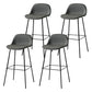 Scandinavian Style Bar-stool with Bucket Seat Counter Stool for Restaurant Bar Dark Gray 4 Piece Set Clearhalo 'Bar Furniture' 'Bar Stools' 'bar_stools' 'furn' 'furn_bar_stools' 'Furniture' 'furniture_bar_stools' 'Kitchen & Dining Furniture' 4706266