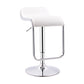 Modern Adjustable Backrest Counter Stool Steel Study Bar Stool with Cushion and Pedal White 1 Piece Clearhalo 'Bar Furniture' 'Bar Stools' 'bar_stools' 'furn' 'furn_bar_stools' 'Furniture' 'furniture_bar_stools' 'Kitchen & Dining Furniture' 4706288