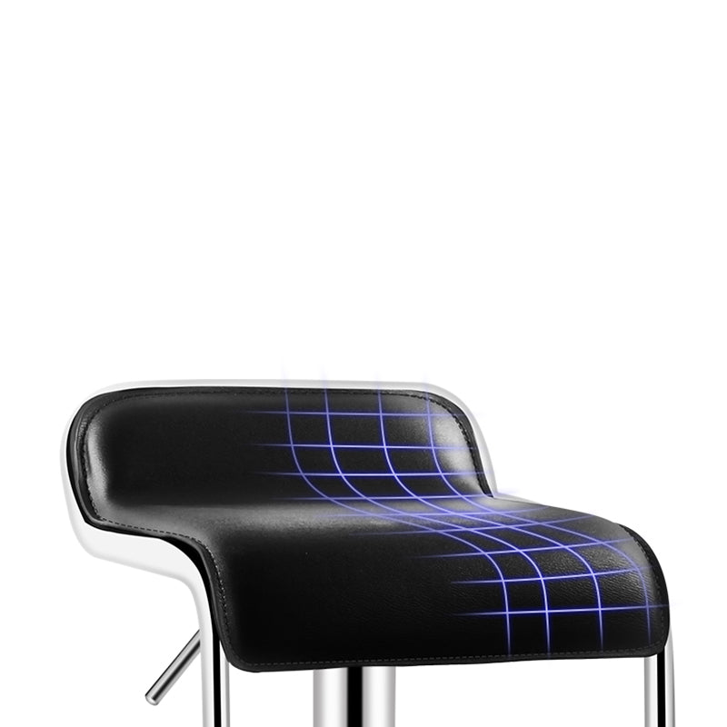 Modern Adjustable Backrest Counter Stool Steel Study Bar Stool with Cushion and Pedal Clearhalo 'Bar Furniture' 'Bar Stools' 'bar_stools' 'furn' 'furn_bar_stools' 'Furniture' 'furniture_bar_stools' 'Kitchen & Dining Furniture' 4706290