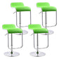 Modern Adjustable Backrest Counter Stool Steel Study Bar Stool with Cushion and Pedal Green 4 Piece Set Clearhalo 'Bar Furniture' 'Bar Stools' 'bar_stools' 'furn' 'furn_bar_stools' 'Furniture' 'furniture_bar_stools' 'Kitchen & Dining Furniture' 4706303