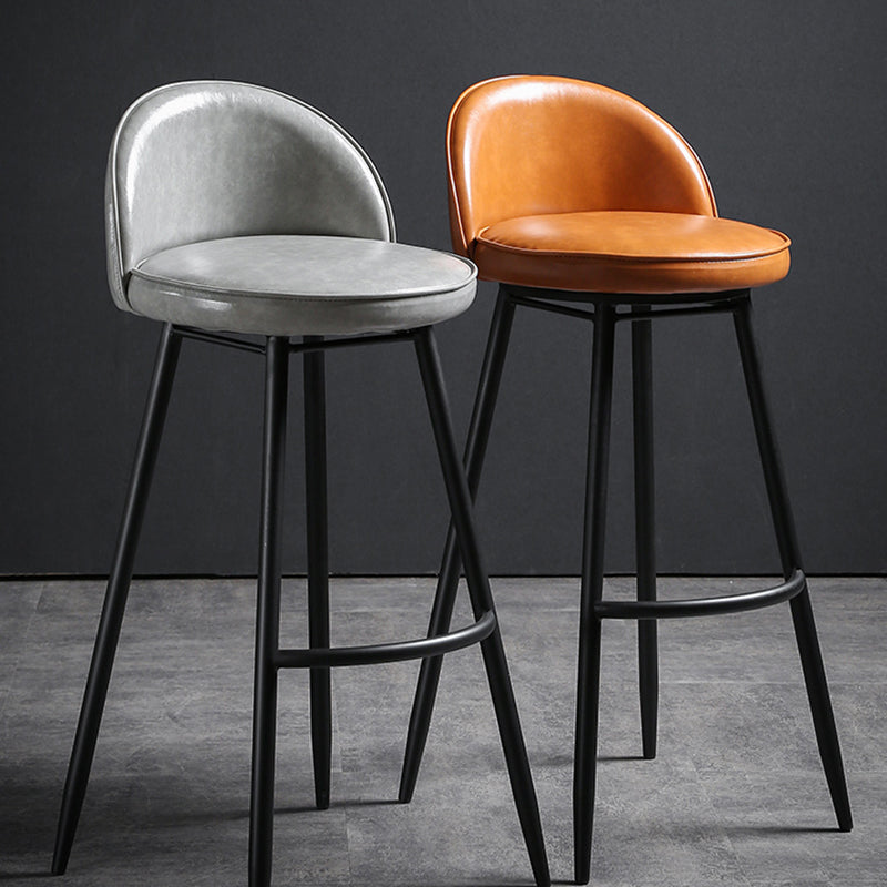 Scandinavian Style Bar-stool with Round Seat Counter Stool for Kitchen Bar Clearhalo 'Bar Furniture' 'Bar Stools' 'bar_stools' 'furn' 'furn_bar_stools' 'Furniture' 'furniture_bar_stools' 'Kitchen & Dining Furniture' 4706310