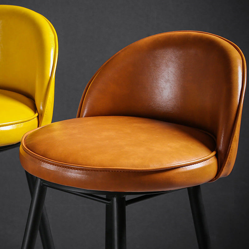 Scandinavian Style Bar-stool with Round Seat Counter Stool for Kitchen Bar Clearhalo 'Bar Furniture' 'Bar Stools' 'bar_stools' 'furn' 'furn_bar_stools' 'Furniture' 'furniture_bar_stools' 'Kitchen & Dining Furniture' 4706318