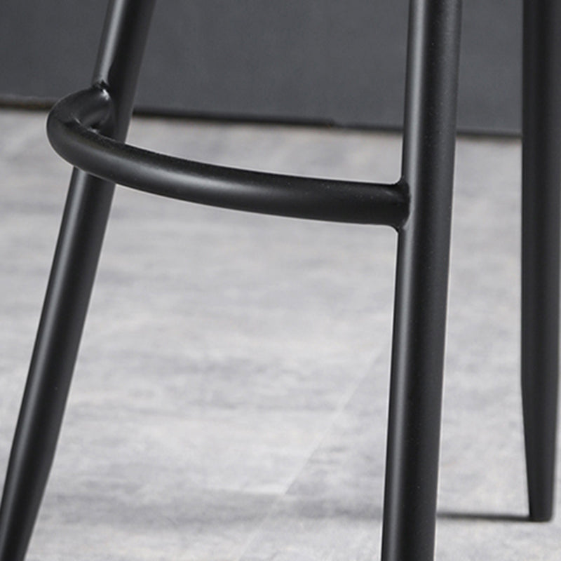 Scandinavian Style Bar-stool with Round Seat Counter Stool for Kitchen Bar Clearhalo 'Bar Furniture' 'Bar Stools' 'bar_stools' 'furn' 'furn_bar_stools' 'Furniture' 'furniture_bar_stools' 'Kitchen & Dining Furniture' 4706322