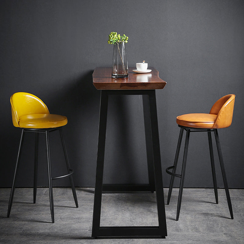 Scandinavian Style Bar-stool with Round Seat Counter Stool for Kitchen Bar Clearhalo 'Bar Furniture' 'Bar Stools' 'bar_stools' 'furn' 'furn_bar_stools' 'Furniture' 'furniture_bar_stools' 'Kitchen & Dining Furniture' 4706326