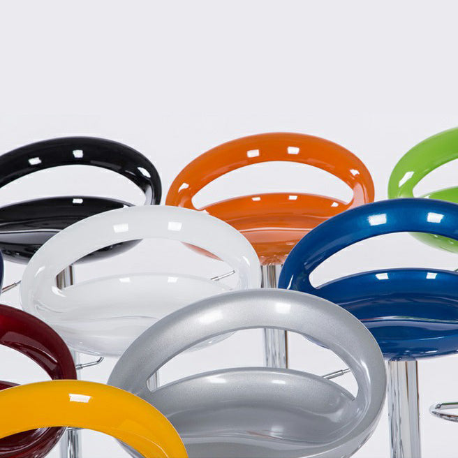Modern Adjustable Backrest Counter Stool Steel Business Hall Bar Stool with Plastic Seat Clearhalo 'Bar Furniture' 'Bar Stools' 'bar_stools' 'furn' 'furn_bar_stools' 'Furniture' 'furniture_bar_stools' 'Kitchen & Dining Furniture' 4706335