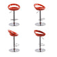 Modern Adjustable Backrest Counter Stool Steel Business Hall Bar Stool with Plastic Seat Clearhalo 'Bar Furniture' 'Bar Stools' 'bar_stools' 'furn' 'furn_bar_stools' 'Furniture' 'furniture_bar_stools' 'Kitchen & Dining Furniture' 4706337