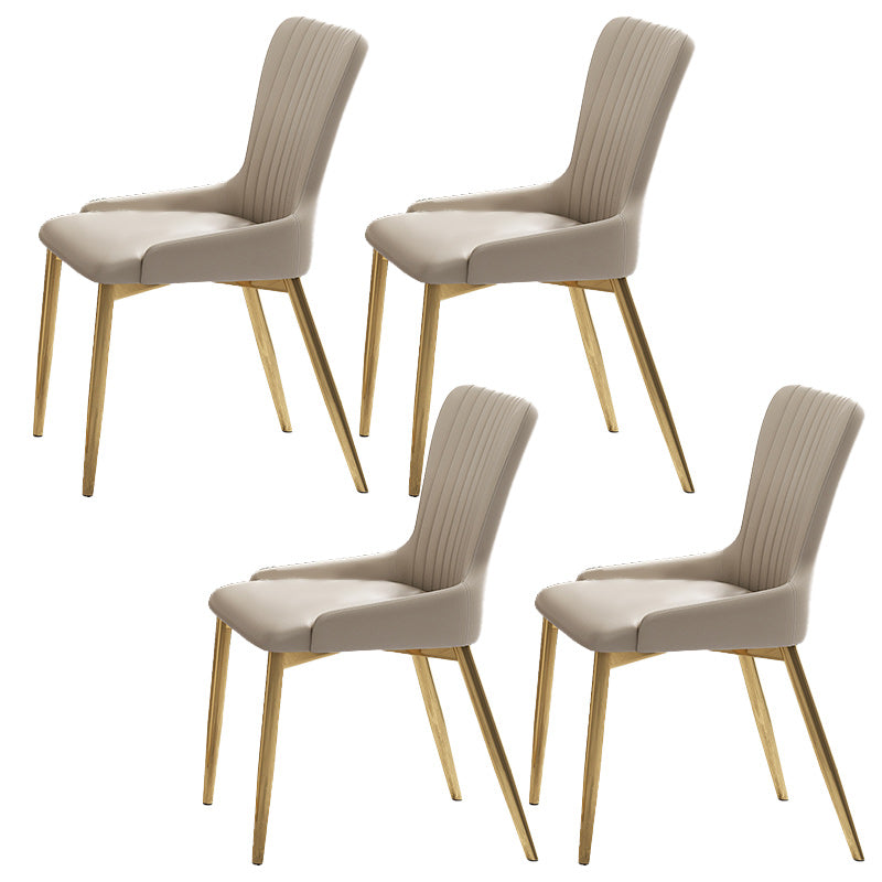 Glam 1/4/5/7 Pieces White Dining Table Set with Sintered Stone Top Scalable Dinette Set 4 White Chairs Clearhalo 'Dining Room Sets' 'Dining Tables & Seating' 'dining_room_set' 'furn' 'furn_dining_room_set' 'Furniture' 'furniture_dining_room_set' 'Kitchen & Dining Furniture' 4706347