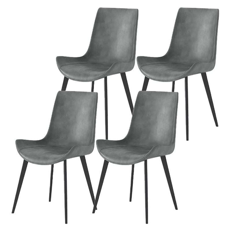 Contemporary 1/4/5/6 Pieces Dining Set Round Sintered Stone Dining Room Set 4 Grey Chairs Clearhalo 'Dining Room Sets' 'Dining Tables & Seating' 'dining_room_set' 'furn' 'furn_dining_room_set' 'Furniture' 'furniture_dining_room_set' 'Kitchen & Dining Furniture' 4706377