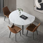 Contemporary 1/4/5/6 Pieces Dining Set Round Sintered Stone Dining Room Set 4 Pieces: Table, 3 Chairs Clearhalo 'Dining Room Sets' 'Dining Tables & Seating' 'dining_room_set' 'furn' 'furn_dining_room_set' 'Furniture' 'furniture_dining_room_set' 'Kitchen & Dining Furniture' 4706379