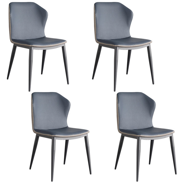 1/4/5/7 Pieces Dining Chairs Set Sintered Stone Rectangle Dining Room Set 4 Blue Chairs Clearhalo 'Dining Room Sets' 'Dining Tables & Seating' 'dining_room_set' 'furn' 'furn_dining_room_set' 'Furniture' 'furniture_dining_room_set' 'Kitchen & Dining Furniture' 4706423