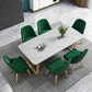 Nordic 1/2/5/7 Pieces Dining Set Sintered Stone Dining Table with Chairs Clearhalo 'Dining Room Sets' 'Dining Tables & Seating' 'dining_room_set' 'furn' 'furn_dining_room_set' 'Furniture' 'furniture_dining_room_set' 'Kitchen & Dining Furniture' 4706445