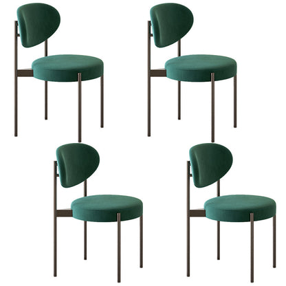 1/4/5/9 Pieces Modern Furniture Sintered Stone Top Dining Table Set for Home 4 Green Chairs Clearhalo 'Dining Room Sets' 'Dining Tables & Seating' 'dining_room_set' 'furn' 'furn_dining_room_set' 'Furniture' 'furniture_dining_room_set' 'Kitchen & Dining Furniture' 4706463