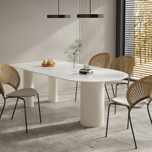 1/4/5/9 Pieces Modern Furniture Sintered Stone Top Dining Table Set for Home Clearhalo 'Dining Room Sets' 'Dining Tables & Seating' 'dining_room_set' 'furn' 'furn_dining_room_set' 'Furniture' 'furniture_dining_room_set' 'Kitchen & Dining Furniture' 4706464