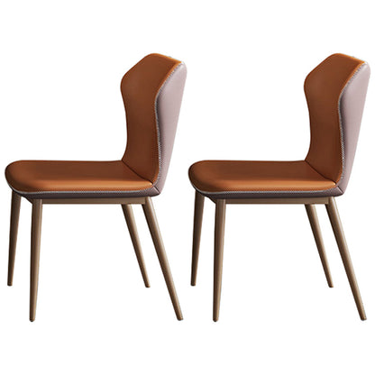 Glam 1/2/5/7 Pieces Dinette Set with Grey Sintered Stone Top Rectangle Dining Table Set 2 Orange Chairs Clearhalo 'Dining Room Sets' 'Dining Tables & Seating' 'dining_room_set' 'furn' 'furn_dining_room_set' 'Furniture' 'furniture_dining_room_set' 'Kitchen & Dining Furniture' 4706540