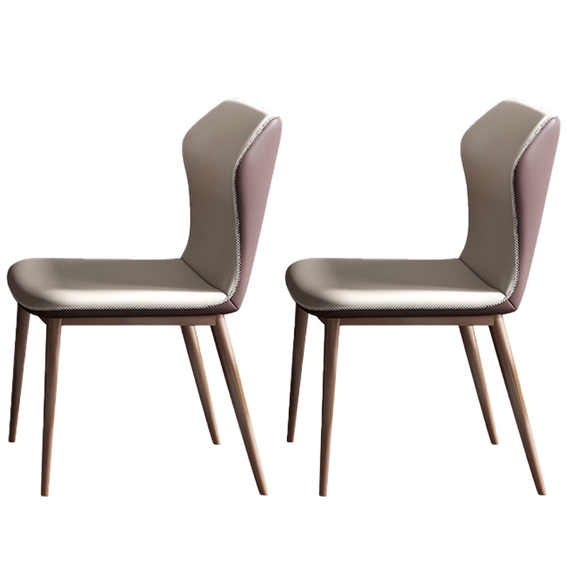 Glam 1/2/5/7 Pieces Dinette Set with Grey Sintered Stone Top Rectangle Dining Table Set 2 White Chairs Clearhalo 'Dining Room Sets' 'Dining Tables & Seating' 'dining_room_set' 'furn' 'furn_dining_room_set' 'Furniture' 'furniture_dining_room_set' 'Kitchen & Dining Furniture' 4706541