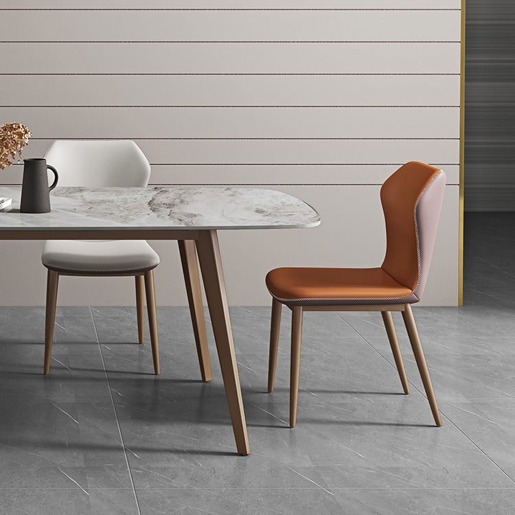 Glam 1/2/5/7 Pieces Dinette Set with Grey Sintered Stone Top Rectangle Dining Table Set Clearhalo 'Dining Room Sets' 'Dining Tables & Seating' 'dining_room_set' 'furn' 'furn_dining_room_set' 'Furniture' 'furniture_dining_room_set' 'Kitchen & Dining Furniture' 4706551