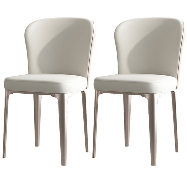 Modern 1/2/5/7 Pieces Dinette Set Sintered Stone Dining Table Set 2 White Chairs Clearhalo 'Dining Room Sets' 'Dining Tables & Seating' 'dining_room_set' 'furn' 'furn_dining_room_set' 'Furniture' 'furniture_dining_room_set' 'Kitchen & Dining Furniture' 4706577