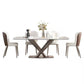 Modern 1/2/5/7 Pieces Dinette Set Sintered Stone Dining Table Set 5 Pieces: Table, 4 Chairs Clearhalo 'Dining Room Sets' 'Dining Tables & Seating' 'dining_room_set' 'furn' 'furn_dining_room_set' 'Furniture' 'furniture_dining_room_set' 'Kitchen & Dining Furniture' 4706579