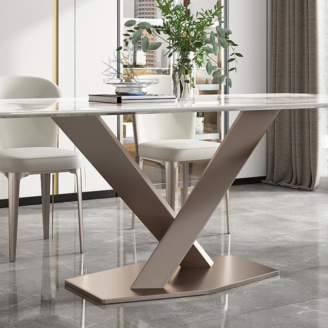 Modern 1/2/5/7 Pieces Dinette Set Sintered Stone Dining Table Set Clearhalo 'Dining Room Sets' 'Dining Tables & Seating' 'dining_room_set' 'furn' 'furn_dining_room_set' 'Furniture' 'furniture_dining_room_set' 'Kitchen & Dining Furniture' 4706584