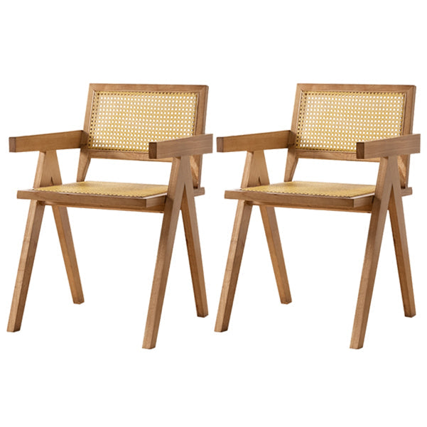 Modern 1/2/4/5 Pieces Rectangle Dining Set Pine Wood Dining Table with Chairs 2 Wood Chairs Clearhalo 'Dining Room Sets' 'Dining Tables & Seating' 'dining_room_set' 'furn' 'furn_dining_room_set' 'Furniture' 'furniture_dining_room_set' 'Kitchen & Dining Furniture' 4706591