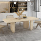 Modern 1/2/4/5 Pieces Rectangle Dining Set Pine Wood Dining Table with Chairs Clearhalo 'Dining Room Sets' 'Dining Tables & Seating' 'dining_room_set' 'furn' 'furn_dining_room_set' 'Furniture' 'furniture_dining_room_set' 'Kitchen & Dining Furniture' 4706601