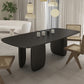Modern 1/2/4/5 Pieces Rectangle Dining Set Pine Wood Dining Table with Chairs Clearhalo 'Dining Room Sets' 'Dining Tables & Seating' 'dining_room_set' 'furn' 'furn_dining_room_set' 'Furniture' 'furniture_dining_room_set' 'Kitchen & Dining Furniture' 4706604