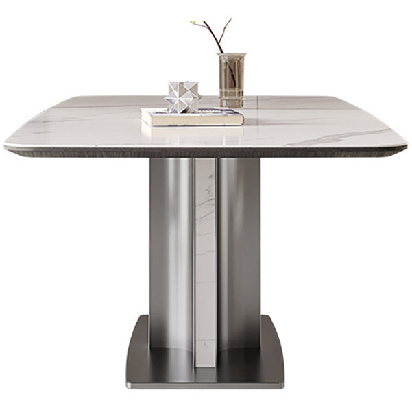 Contemporary 1/4/5/7 Pieces Dining Set Metal Dining Table Set Clearhalo 'Dining Room Sets' 'Dining Tables & Seating' 'dining_room_set' 'furn' 'furn_dining_room_set' 'Furniture' 'furniture_dining_room_set' 'Kitchen & Dining Furniture' 4706620