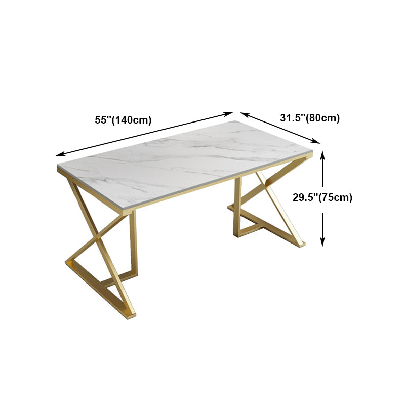 Glam 1/5 Pieces Dining Set Rectangle Stone Dining Table for Kitchen Clearhalo 'Dining Room Sets' 'Dining Tables & Seating' 'dining_room_set' 'furn' 'furn_dining_room_set' 'Furniture' 'furniture_dining_room_set' 'Kitchen & Dining Furniture' 4706652