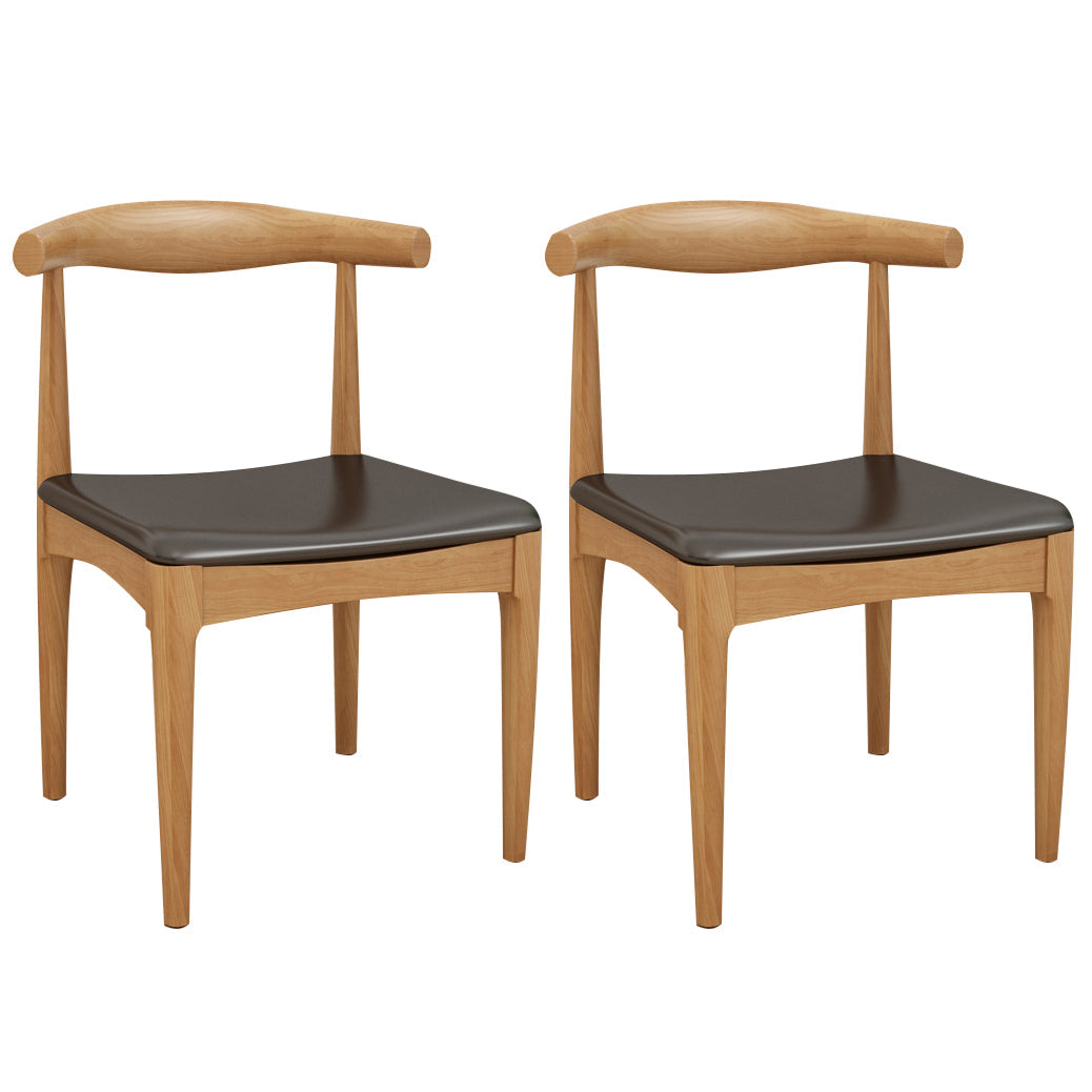 Modern 1/2/5/7 Pieces Dining Sets Solid Wood Dining Table and Chairs 2 Black Chairs Clearhalo 'Dining Room Sets' 'Dining Tables & Seating' 'dining_room_set' 'furn' 'furn_dining_room_set' 'Furniture' 'furniture_dining_room_set' 'Kitchen & Dining Furniture' 4706675