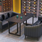Industrial Style Dining Table Black Base Dining Table for Dining Room Slate 63"L x 27.6"W x 29.5"H Without Chairs Clearhalo 'Dining Tables & Seating' 'Dining Tables' 'dining_table' 'furn' 'furn_dining_table' 'Furniture' 'furniture_dining_table' 'Kitchen & Dining Furniture' 'kitchen' 'kitchen_dining_table' 4706770
