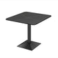 Industrial Style Dining Table Black Base Dining Table for Dining Room Slate 23.6"L x 23.6"W x 29.5"H Without Chairs Clearhalo 'Dining Tables & Seating' 'Dining Tables' 'dining_table' 'furn' 'furn_dining_table' 'Furniture' 'furniture_dining_table' 'Kitchen & Dining Furniture' 'kitchen' 'kitchen_dining_table' 4706771