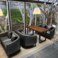 Industrial Style Dining Table Black Base Dining Table for Dining Room Solid Wood 63"L x 27.6"W x 29.5"H Without Chairs Clearhalo 'Dining Tables & Seating' 'Dining Tables' 'dining_table' 'furn' 'furn_dining_table' 'Furniture' 'furniture_dining_table' 'Kitchen & Dining Furniture' 'kitchen' 'kitchen_dining_table' 4706775