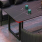 Industrial Style Dining Table Black Base Dining Table for Dining Room Clearhalo 'Dining Tables & Seating' 'Dining Tables' 'dining_table' 'furn' 'furn_dining_table' 'Furniture' 'furniture_dining_table' 'Kitchen & Dining Furniture' 'kitchen' 'kitchen_dining_table' 4706777