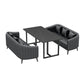 Industrial Style Dining Table Black Base Dining Table for Dining Room Clearhalo 'Dining Tables & Seating' 'Dining Tables' 'dining_table' 'furn' 'furn_dining_table' 'Furniture' 'furniture_dining_table' 'Kitchen & Dining Furniture' 'kitchen' 'kitchen_dining_table' 4706780