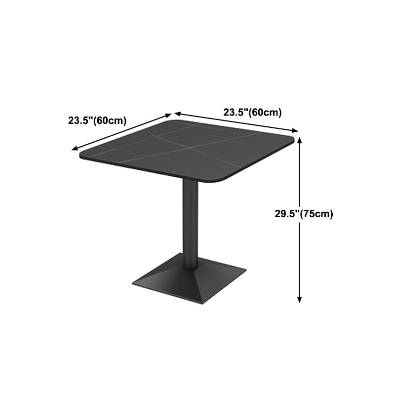 Industrial Style Dining Table Black Base Dining Table for Dining Room Clearhalo 'Dining Tables & Seating' 'Dining Tables' 'dining_table' 'furn' 'furn_dining_table' 'Furniture' 'furniture_dining_table' 'Kitchen & Dining Furniture' 'kitchen' 'kitchen_dining_table' 4706786