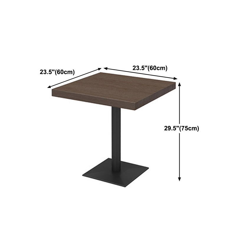 Industrial Style Dining Table Black Base Dining Table for Dining Room Clearhalo 'Dining Tables & Seating' 'Dining Tables' 'dining_table' 'furn' 'furn_dining_table' 'Furniture' 'furniture_dining_table' 'Kitchen & Dining Furniture' 'kitchen' 'kitchen_dining_table' 4706787