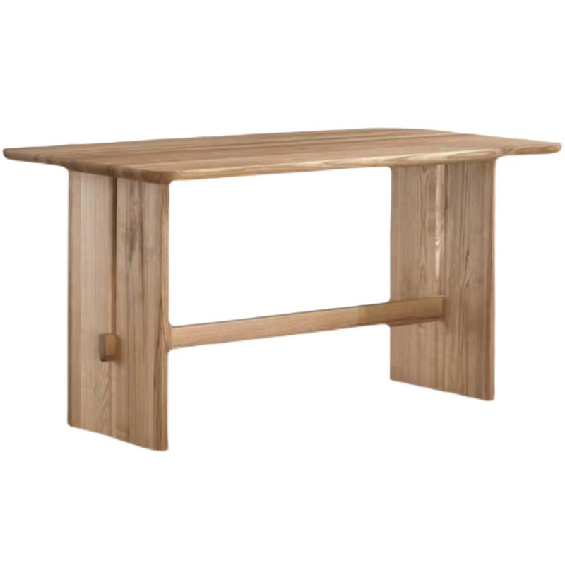 Modern Pine Solid Wood Table for Restaurant Rectangle Dining Table with Trestle Base Without Chairs Clearhalo 'Dining Tables & Seating' 'Dining Tables' 'dining_table' 'furn' 'furn_dining_table' 'Furniture' 'furniture_dining_table' 'Kitchen & Dining Furniture' 'kitchen' 'kitchen_dining_table' 4706796