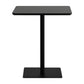 Metal Industrial Square Dining Table Wood Top Table with Pedestal Black Without Chairs Clearhalo 'Dining Tables & Seating' 'Dining Tables' 'dining_table' 'furn' 'furn_dining_table' 'Furniture' 'furniture_dining_table' 'Kitchen & Dining Furniture' 'kitchen' 'kitchen_dining_table' 4706839