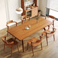 Modern Pine Wood Table for Restaurant Rectangle Dining Table in Nature with 4 Legs 70.9"L x 31.5"W x 29.5"H Without Chairs Clearhalo 'Dining Tables & Seating' 'Dining Tables' 'dining_table' 'furn' 'furn_dining_table' 'Furniture' 'furniture_dining_table' 'Kitchen & Dining Furniture' 'kitchen' 'kitchen_dining_table' 4706846
