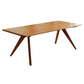 Modern Pine Wood Table for Restaurant Rectangle Dining Table in Nature with 4 Legs Without Chairs Clearhalo 'Dining Tables & Seating' 'Dining Tables' 'dining_table' 'furn' 'furn_dining_table' 'Furniture' 'furniture_dining_table' 'Kitchen & Dining Furniture' 'kitchen' 'kitchen_dining_table' 4706849