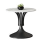 Metal Traditional Luxury Round Table Sintered Stone Indoor Table with Tulip Base Black Without Chairs Clearhalo 'Dining Tables & Seating' 'Dining Tables' 'dining_table' 'furn' 'furn_dining_table' 'Furniture' 'furniture_dining_table' 'Kitchen & Dining Furniture' 'kitchen' 'kitchen_dining_table' 4706870