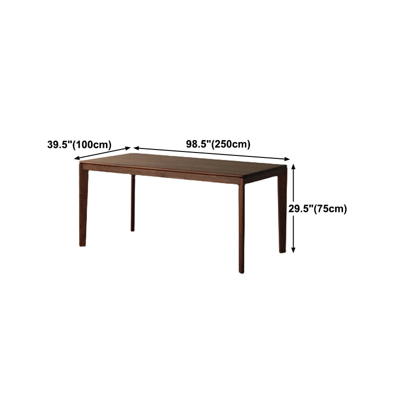Contemporary Style Dining Table Rectangle 4 Legs Furniture for Dining Room Home Clearhalo 'Dining Tables & Seating' 'Dining Tables' 'dining_table' 'furn' 'furn_dining_table' 'Furniture' 'furniture_dining_table' 'Kitchen & Dining Furniture' 'kitchen' 'kitchen_dining_table' 4706887