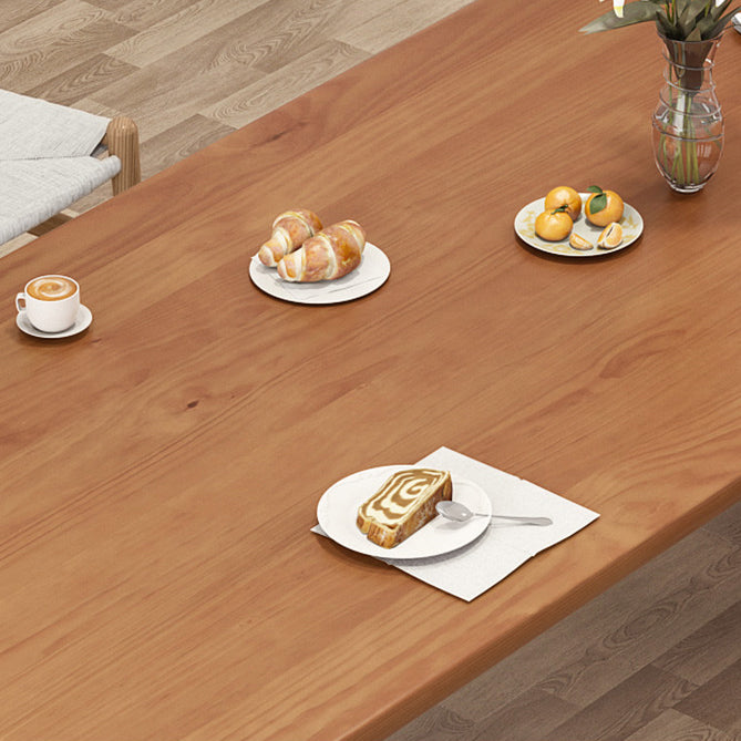 Modern Pine Wood Table for Restaurant Rectangle Dining Table with 3 Legs Clearhalo 'Dining Tables & Seating' 'Dining Tables' 'dining_table' 'furn' 'furn_dining_table' 'Furniture' 'furniture_dining_table' 'Kitchen & Dining Furniture' 'kitchen' 'kitchen_dining_table' 4706894