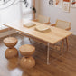 Solid Wood and Acrylic Dinette Table Modern Rectangle Dinner Table Kitchen Home Trestle 78.7"L x 31.5"W x 29.5"H Without Chairs Clearhalo 'Dining Tables & Seating' 'Dining Tables' 'dining_table' 'furn' 'furn_dining_table' 'Furniture' 'furniture_dining_table' 'Kitchen & Dining Furniture' 'kitchen' 'kitchen_dining_table' 4707124