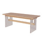 Solid Wood and Acrylic Dinette Table Modern Rectangle Dinner Table Kitchen Home Trestle Without Chairs Clearhalo 'Dining Tables & Seating' 'Dining Tables' 'dining_table' 'furn' 'furn_dining_table' 'Furniture' 'furniture_dining_table' 'Kitchen & Dining Furniture' 'kitchen' 'kitchen_dining_table' 4707127